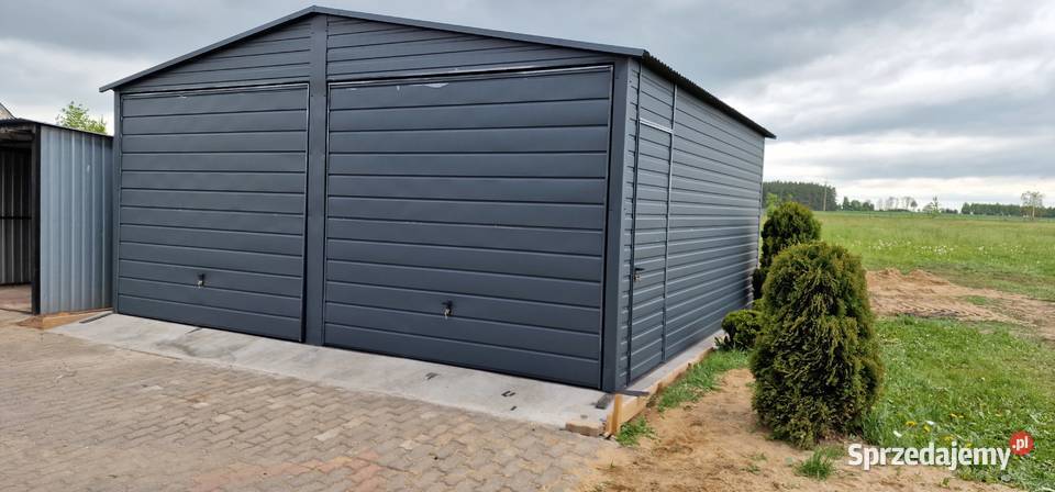 Garaż Blaszany Grafitowy 6x6 Blaszak Wiata 36m2 Katowice