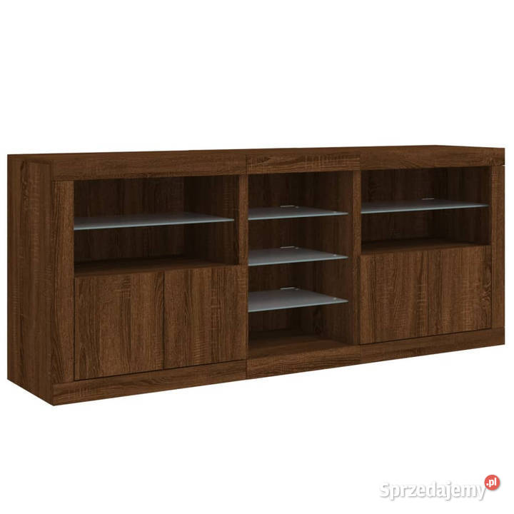 Szafka z oświetleniem LED brązowy dąb 1815x37x67 Warszawa