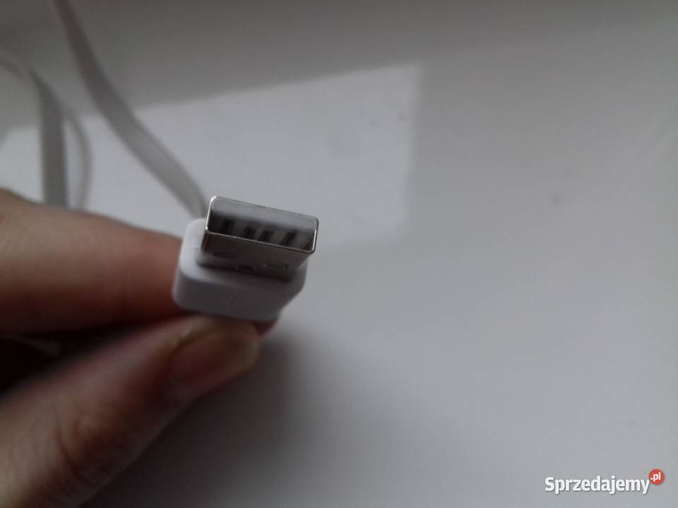 Kabel USB microUSB 150 płaski biały używany