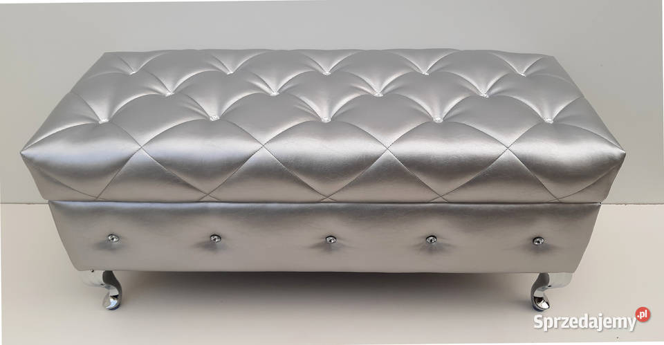 Pufa Ławka SWAROVSKI PIKOWANA CARO