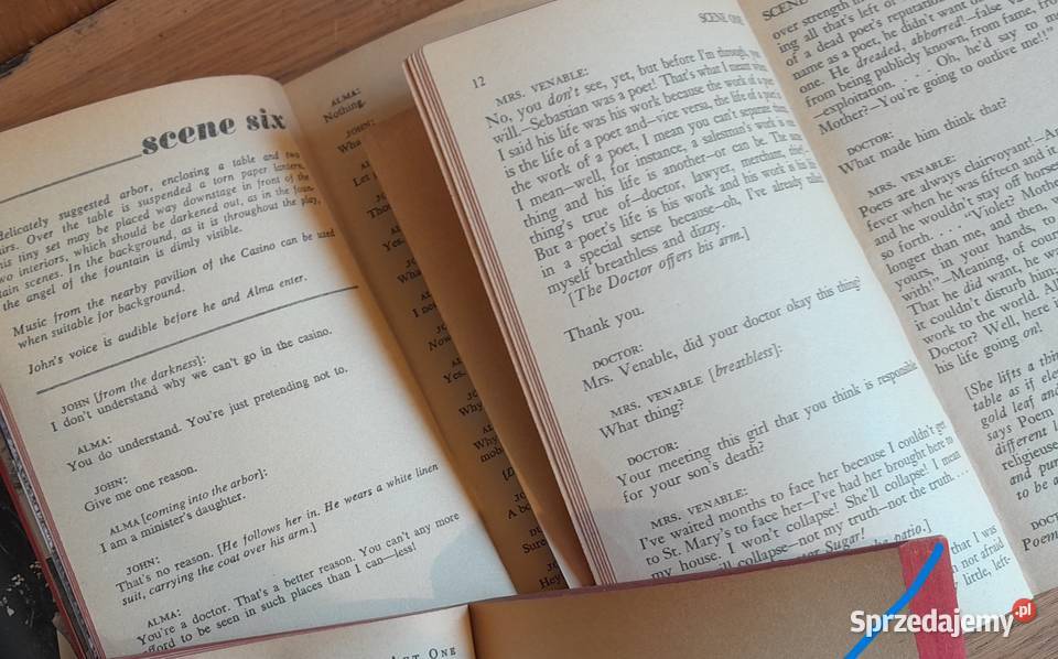Stare książki Tennessee Williams Edward Albee Dąbrowa Górnicza