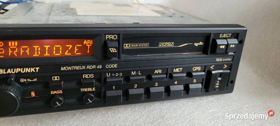 Radio Blaupunkt Montreux RDR 49 klasyk sprawne Car audio Białystok