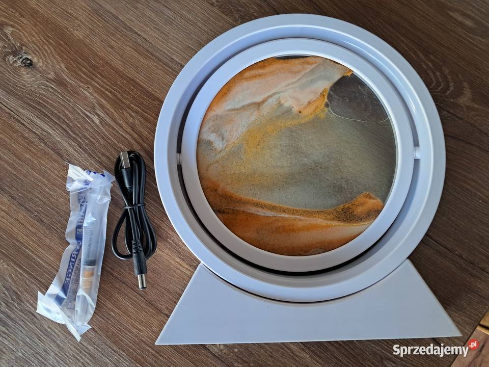 nowa obrotowa lampka LED z piaskiem wys 24 4 Lampy stołowe i nocne Sandomierz