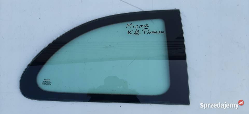 Szyba Boczna Prawy Tył NISSAN MICRA K12 HB 3D 03 Nowy Tomyśl
