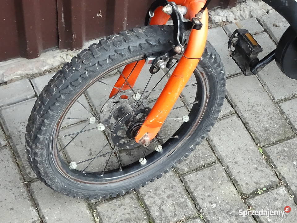 Rower dziecięcy XT 16 czarnopomarańczowy do Biłgoraj