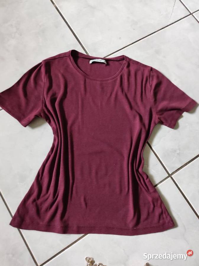 House koszulka tshirt top bluzka burgund letnia Topy i koszulki Moda i Styl świętokrzyskie Kielce