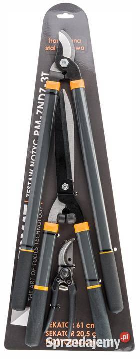 ZESTAW NOŻYC SEKATORÓW OGRODOWYCH DO GAŁĘZI 3 Ręczne