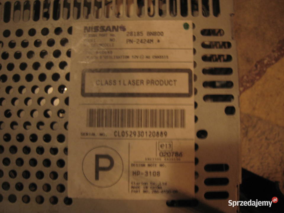 Radio Oryginalne Nissan Almera N16 28185 BN800 Radioodtwarzacze Elektronika