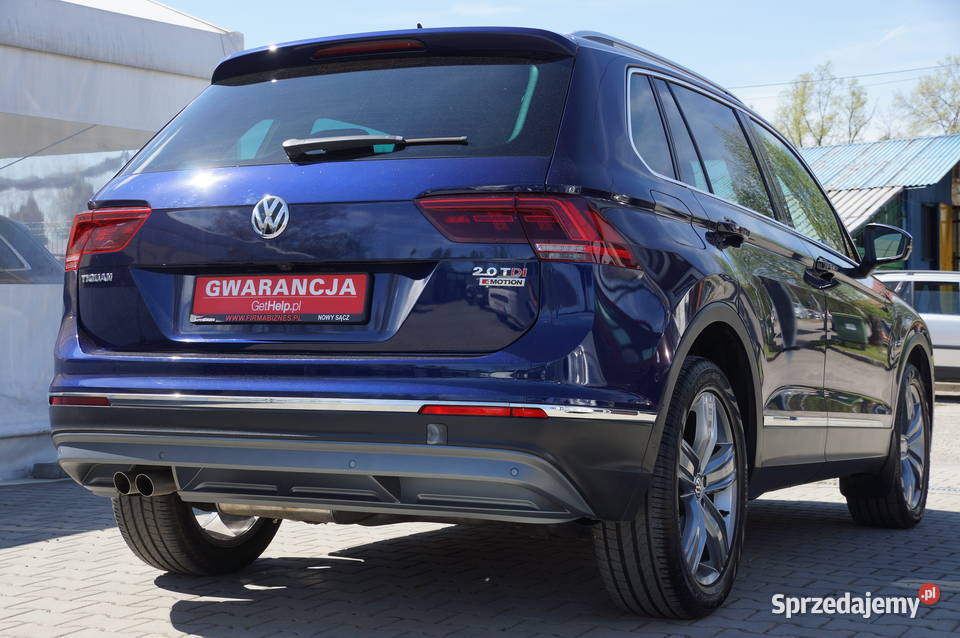 Volkswagen Tiguan 20 TDI CR 190 4x4 Virtual garażowany Nowy Sącz