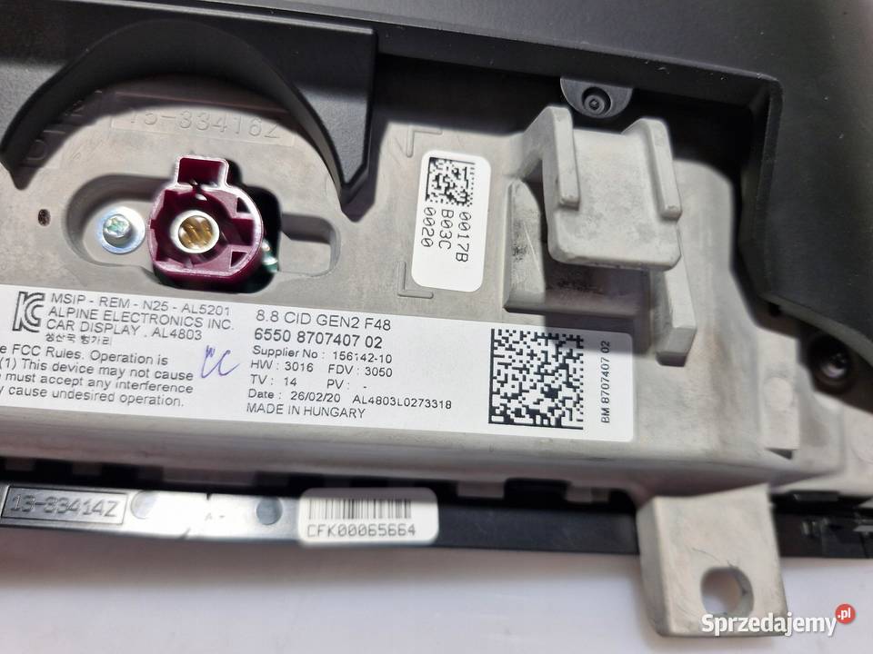 BMW X1 F48 NAWIGACJA CZYTNIK MONITOR IDRIVE