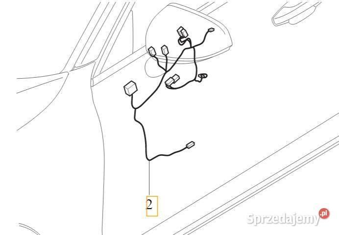VOLVO S60 III V60 II wiazka drzwi glosnik przod Bielany Wrocławskie