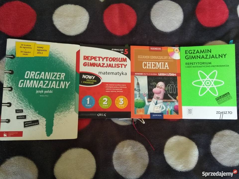 Repetytoria gimnazjalne Chemia, Polski, Matematyka, część pr