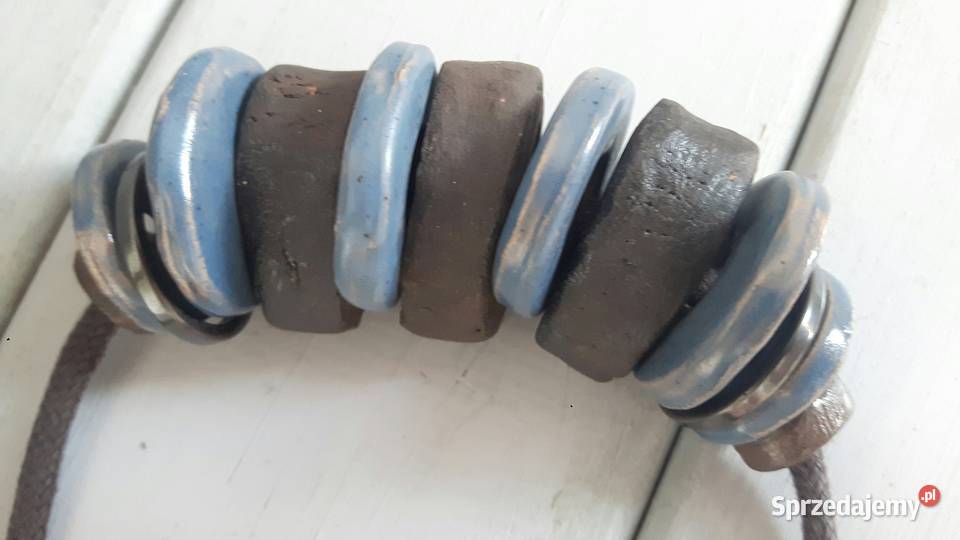 Naszyjnik ceramiczny ręcznie wykonany Otwock