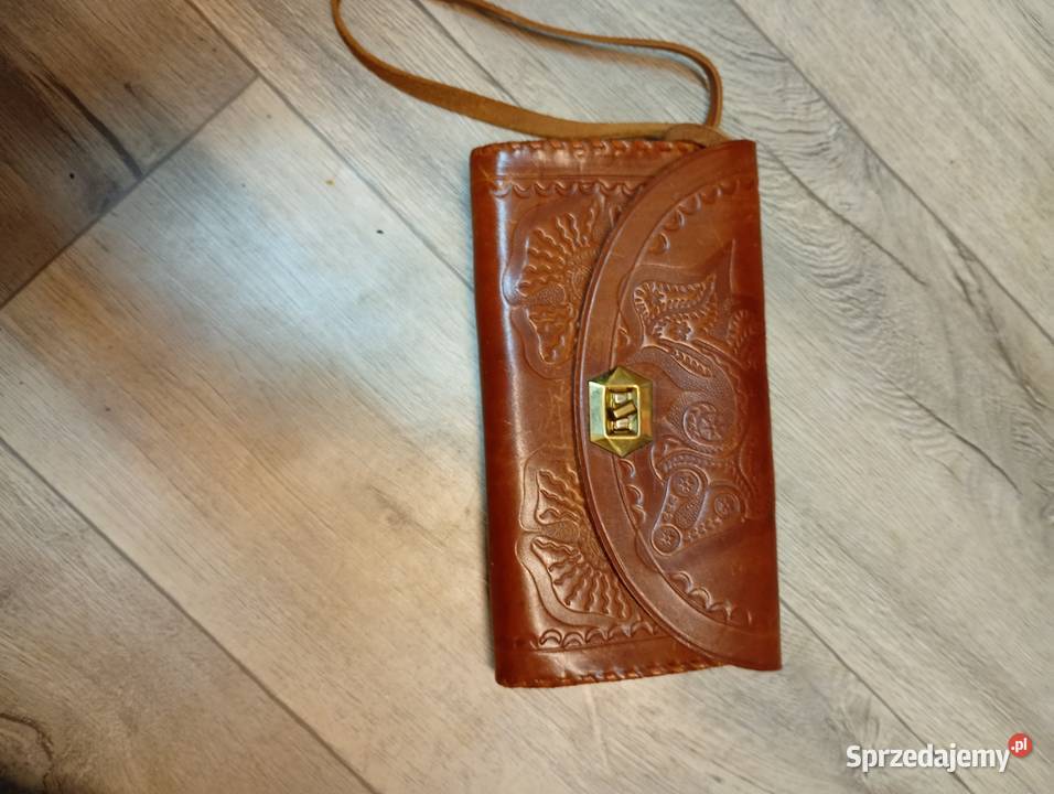 Real Leather Skórzana torebka do ręki z Madrytu