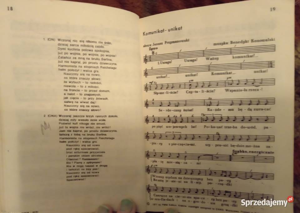 sprzedam śpiewnik Kołobrzeg 77 Bukowno