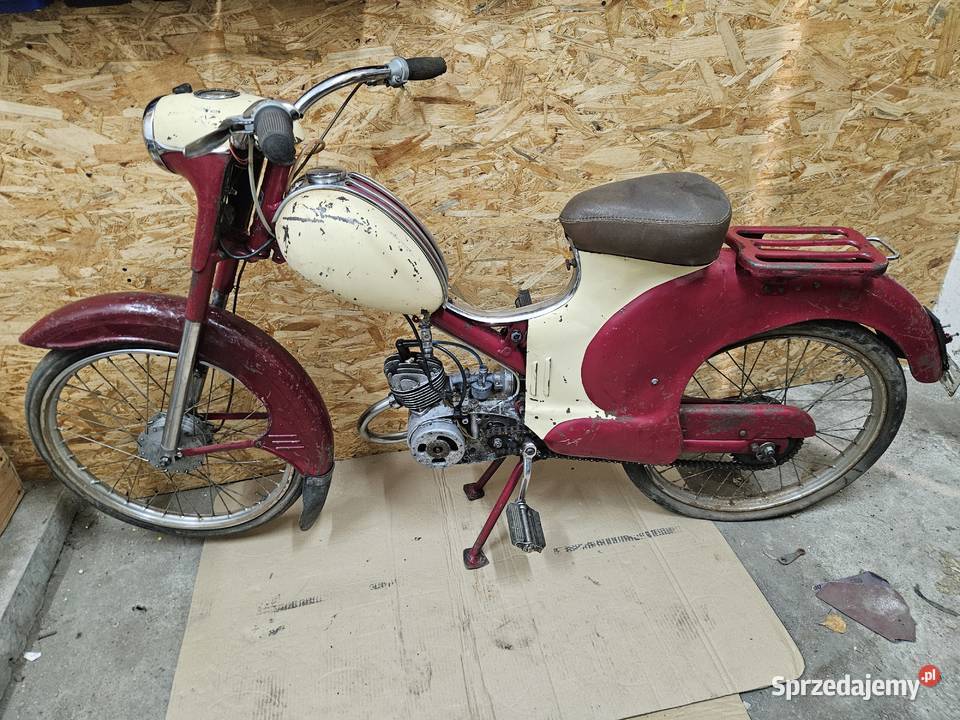 Motorower Ryś MR1 1959r Baza do Odrestaurowania nieuszkodzony Kłodawa sprzedam