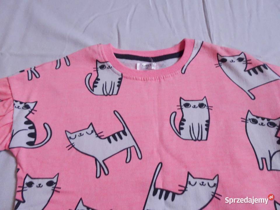 Bluza dziewczynki w KOTKI 98 NOWA Bluzy Nowy Sącz