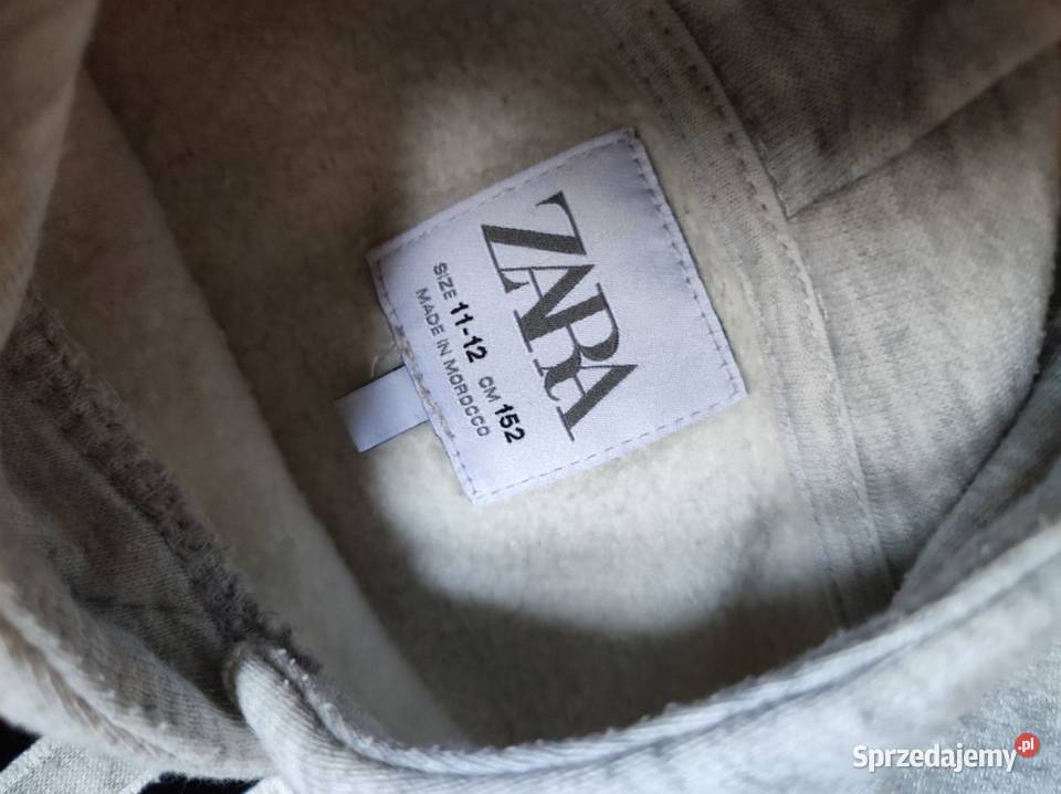 ocieplana bluza z kapturem varsity z efektem Rozmiar 152 Dla Dziecka