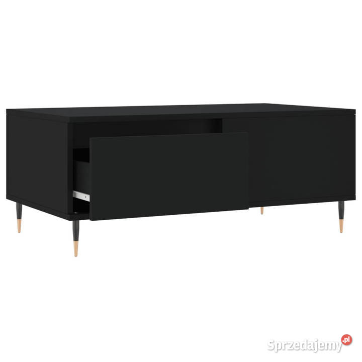 Stolik kawowy czarny 90x50x365 materiał Dom i Ogród