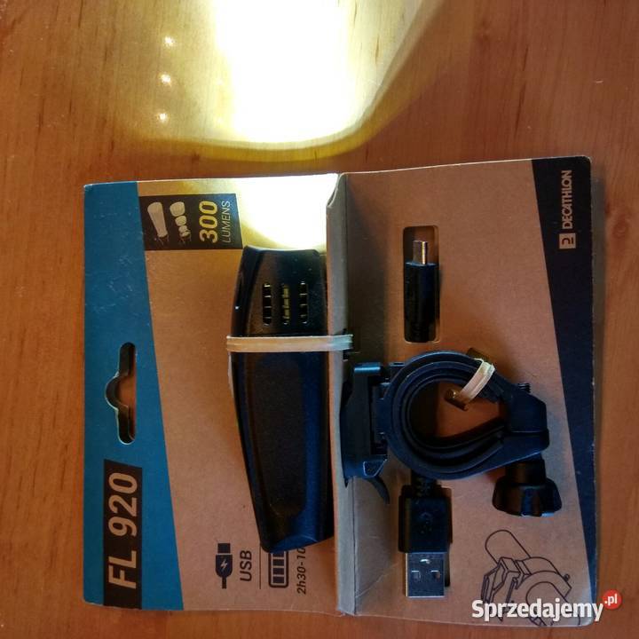 lampka rowerowa z decathlonu FL920 nowa dolnośląskie Świebodzice