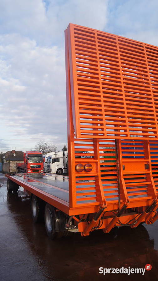 PLATFORMA przyczepa niskopodwoziowa na krańcu