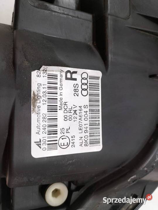 LAMPA PRZÓD PRAWA XENON EUROPA 8K0941004S Audi