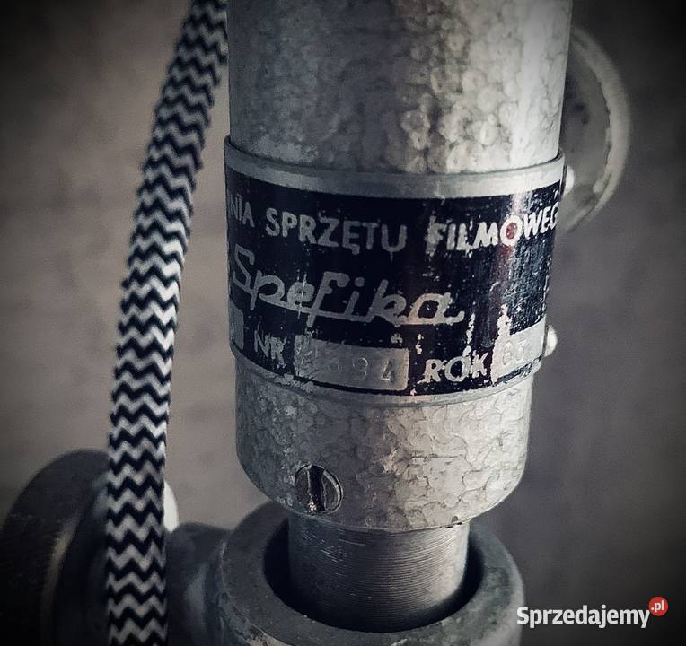 Lampa teatralno filmowa PRL 1963 Vintage loft Poznań