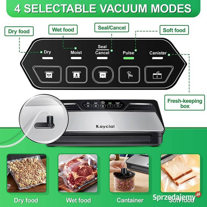 RAYCIAL Zgrzewarka Próżniowa do Żywności AGD sprzedam