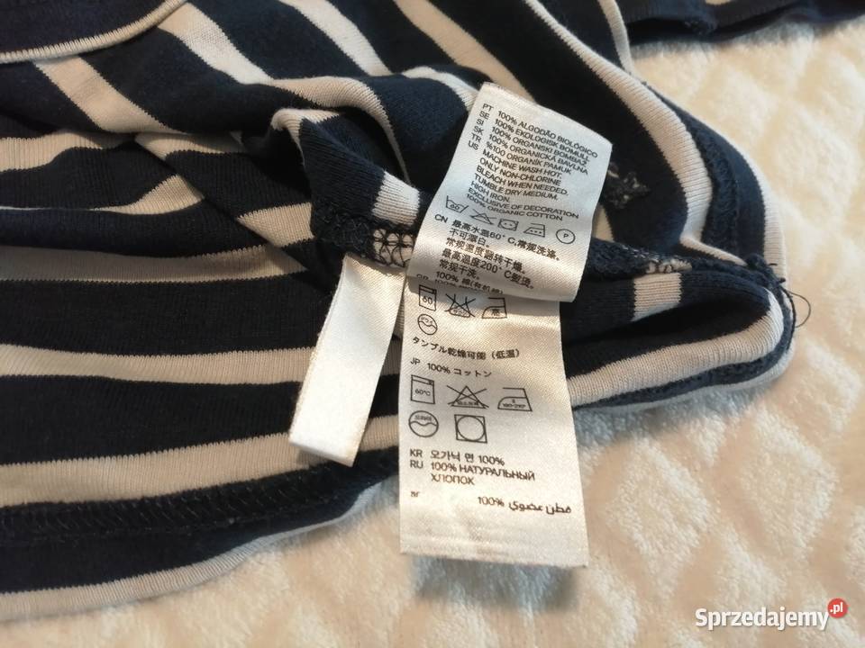 Bluzka długi rękaw chłopięca pasy 110116 HM chłopiec