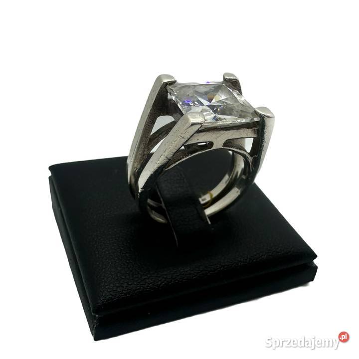 Srebrny pierścionek próby 925 1178g Rozmiar 19