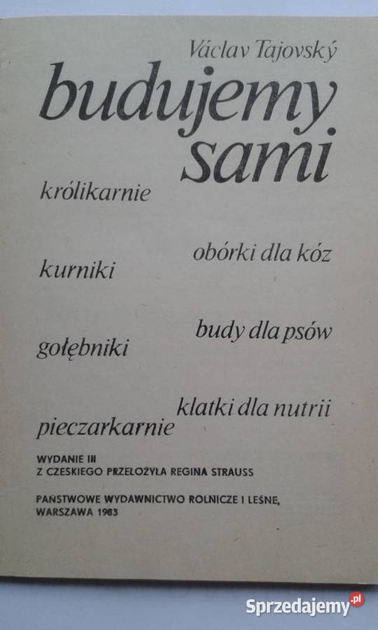 Budujemy sami Vaclav Tajovsky Gdynia sprzedam