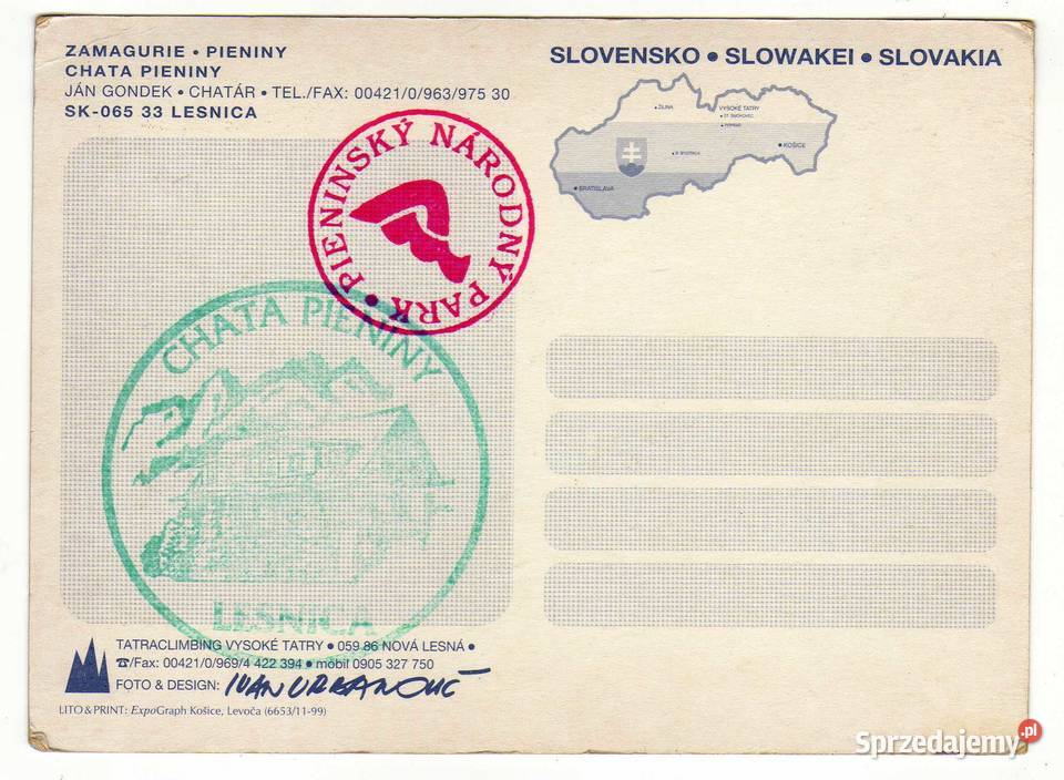 SŁOWACJA POCZTÓWKA WIELOWIDOKOWA Krynki