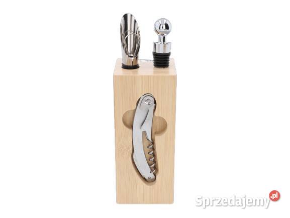 Zestaw do Wina w Formie Pudełka Drewnianego Dom i Ogród Ostrowy nad Okszą