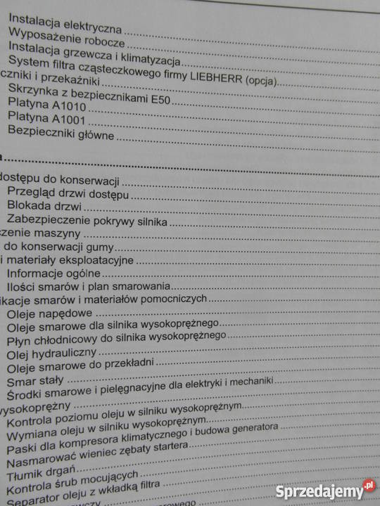 dtr instrukcja obsługi koparka liebherr 906 i Szczecin