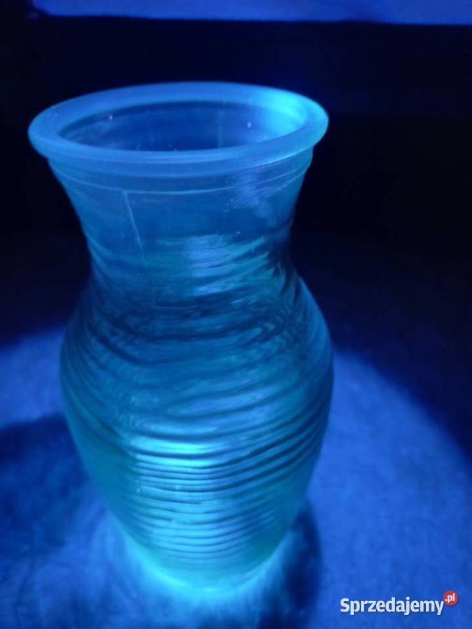 Wazon zielone szkło PRL sprzedam