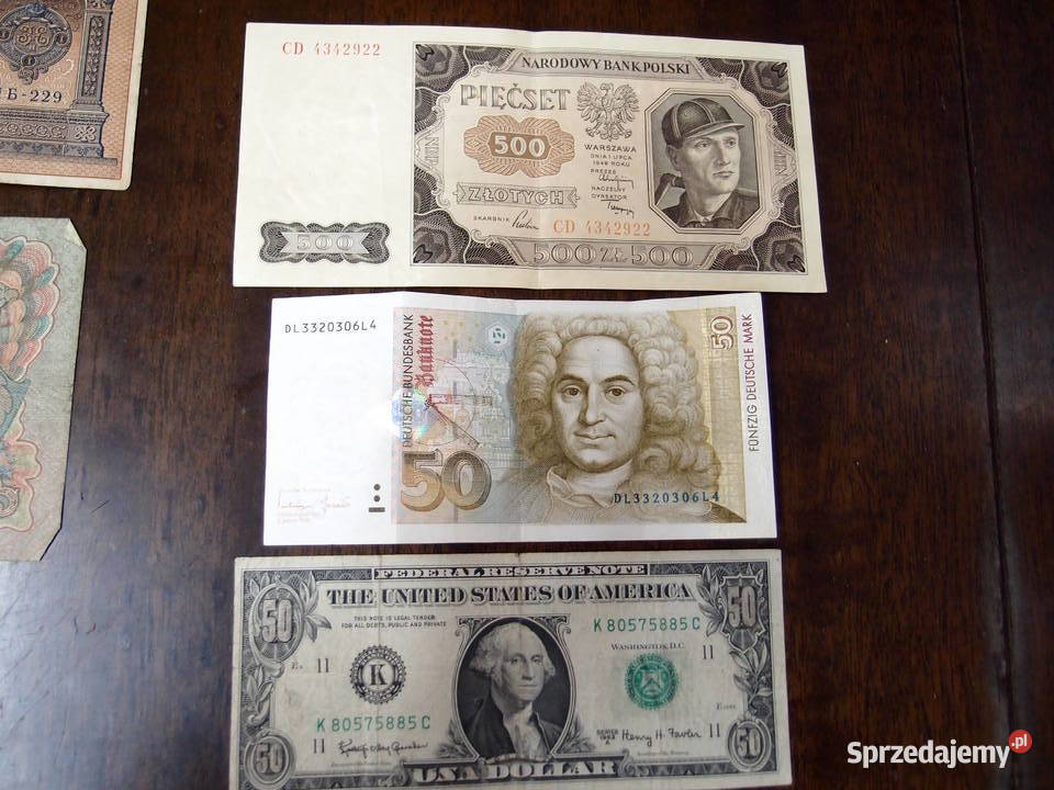 50 marek deutschland 1996 banknoty PRL i starsze Pozostałe łódzkie sprzedam