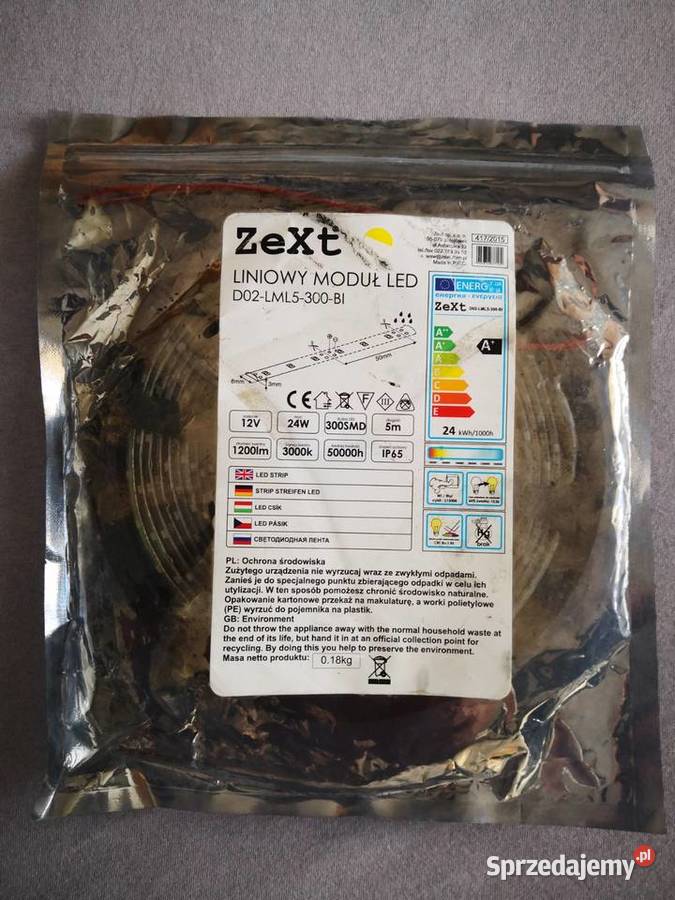 Liniowy moduł LED 300 SMD3528 12V IP65 1200lm Rzeszów
