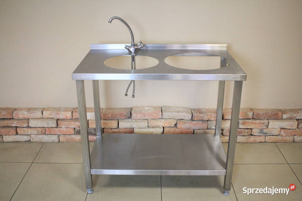 Stół gastronomiczny 100x60 otwory w blacie Pszczyna