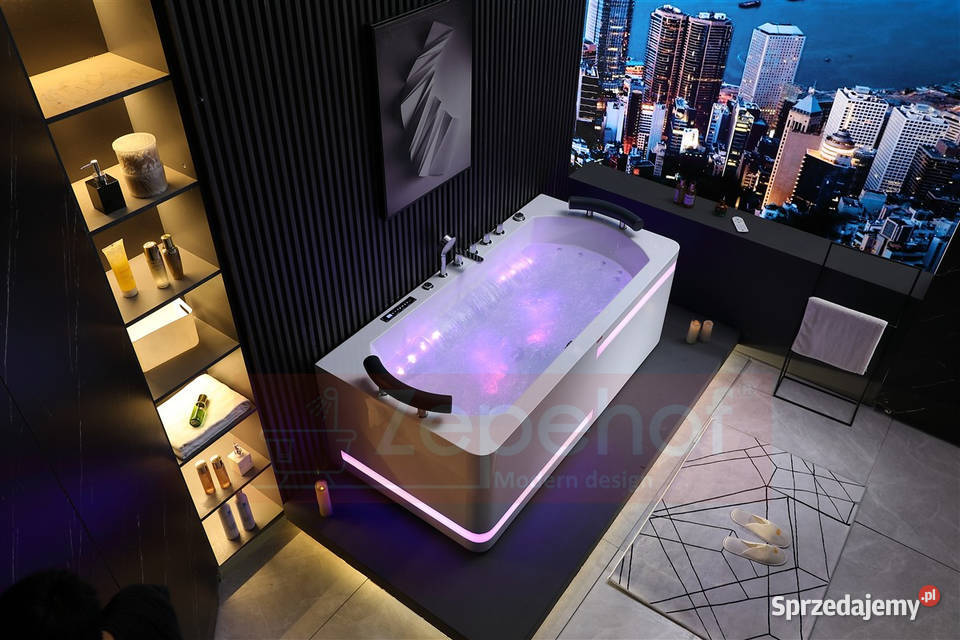 Wanna z hydromasażem EB869 prostokątna Grabówka