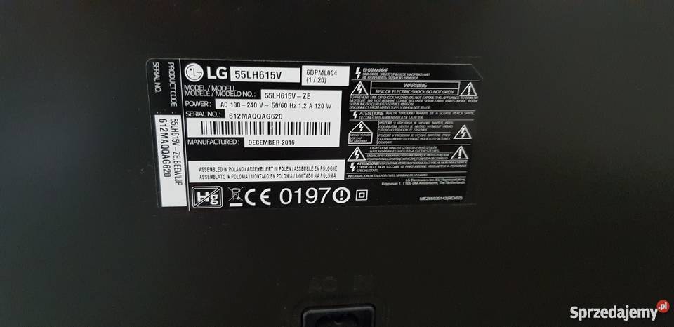 Telewizorze LG Smart LED LH615V 55 Gdańsk