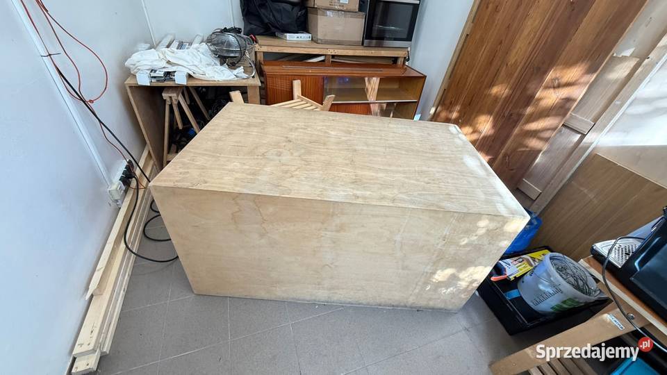 Biurko lada ze sklejki projekt architekta 75cm Warszawa