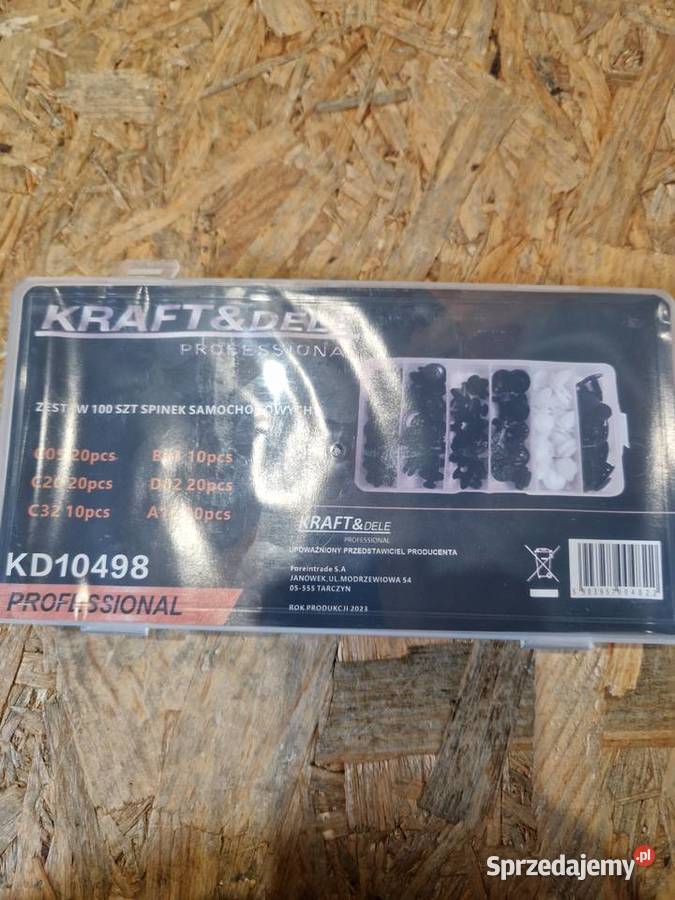 ZESTAW SPINEK SAMOCHODOWYCH KOŁKÓW KLIPSÓW 100 Głogowa sprzedam