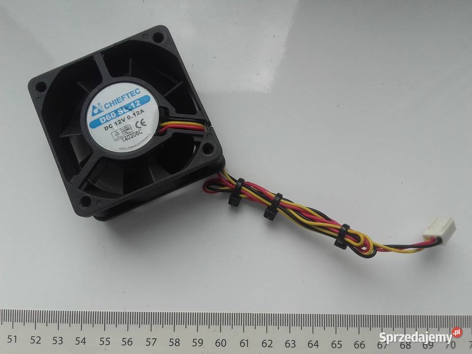 Wentylator PC FAN 60mm 12V 012A złącze 3Pin chłodzenie