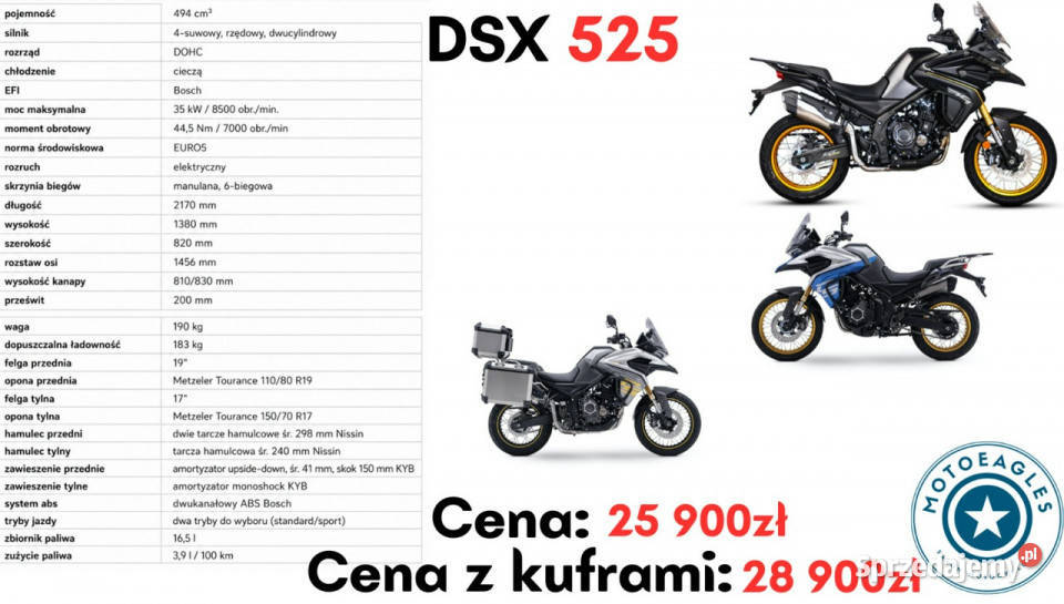 VOGE 525DSX Voge DSX 525 Transport Raty Fvat Bicz