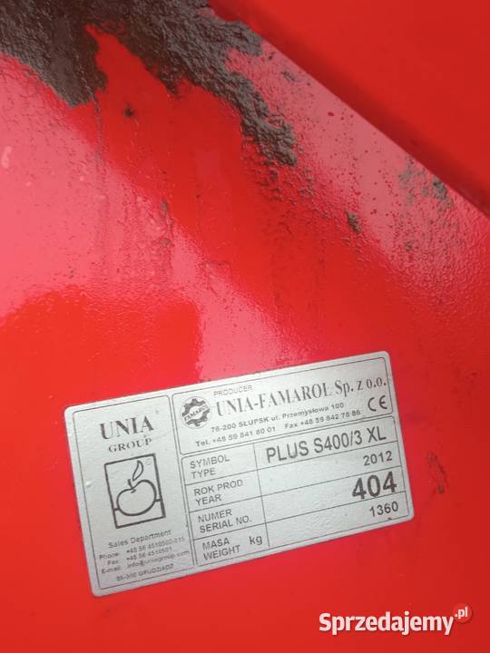 Siewnik Unia Plus S4003XL Poddębice