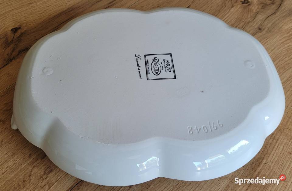 Elegancka porcelanowa taca z uszami Ancap Kraków