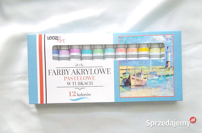 komplet farb akrylowych akryle w tubkach zestaw Warszawa