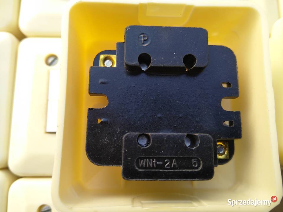 Włącznik Podwójny Ospel Bakelit PRL Loft mazowieckie Płock