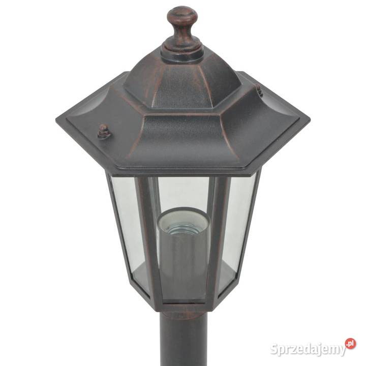 vidaXL Lampy ogrodowe E27 aluminium 6 brązowe Lampy ogrodowe Warszawa sprzedam