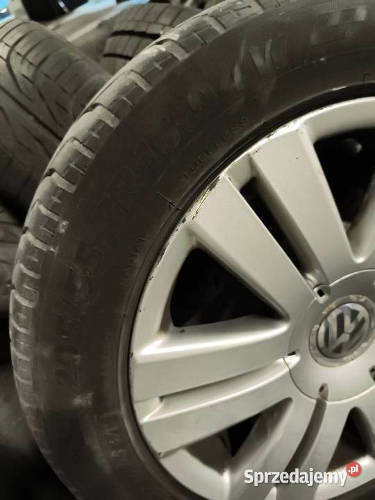 Alufelgi VW 16 opony 20555 R16 oryginał łódzkie Łódź